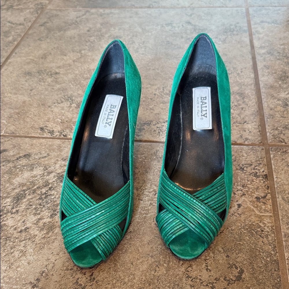 Bally Emerald Green Women's Heels